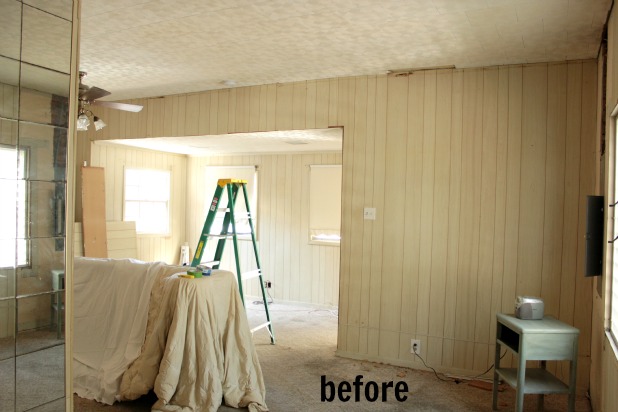 How should you paint wall paneling?
