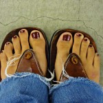 toes flip flops and ripped jeans toes flip flops and ripped jeans