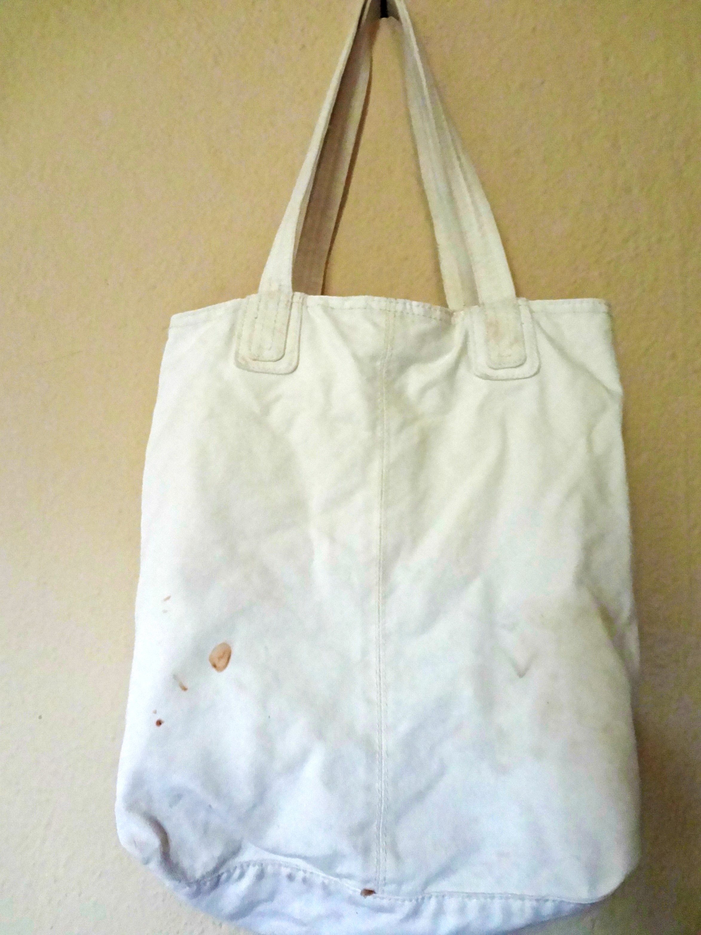 diy bag update with spray paint - the space between