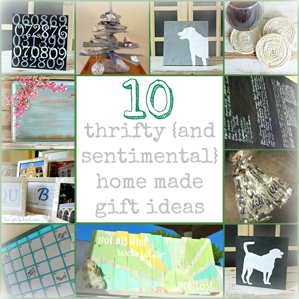 10 home made gift ideas - the space between