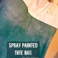 diy bag update with spray paint