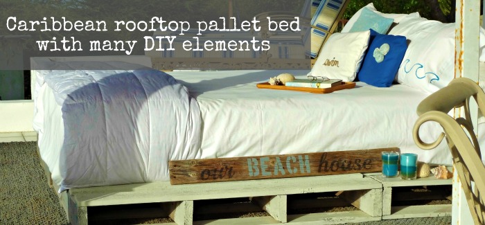 how to make a pallet bed