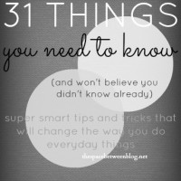31 things you need to know