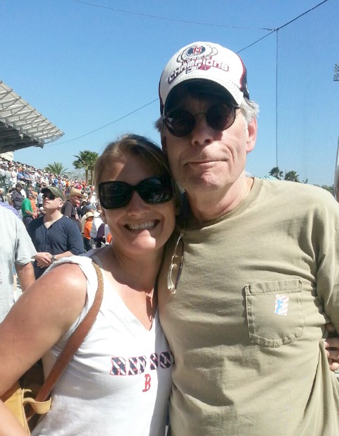 Stephen King at Red Sox spring training