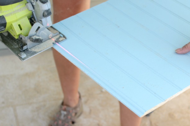 beadboard on the ceiling - front porch progress