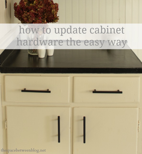 a quick installation tip for new cabinet hardware