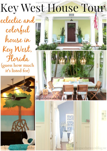 collage for Key West House Tour on Caroline St.