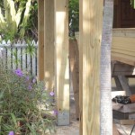 curb appeal idea - chunky patio posts