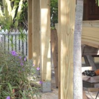 curb appeal idea – chunky patio posts