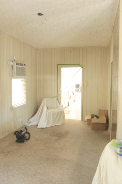 hardwood floors covered with carpet