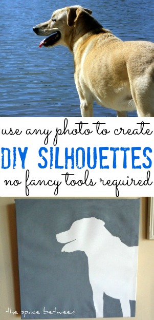 diy silhouette art collage