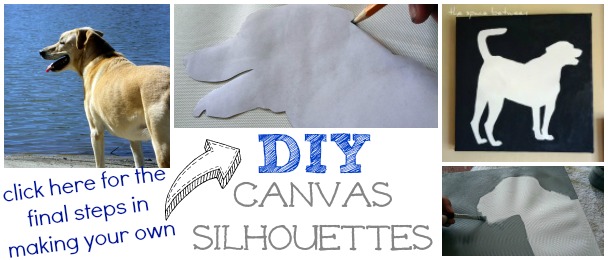 diy canvas silhouettes