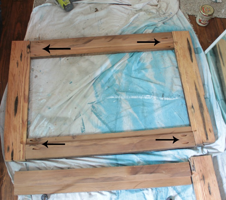 DIY Reclaimed Wood Mirror - Honeybear Lane