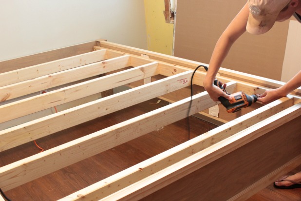 Wooden diy on sale bed frame