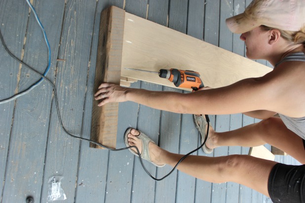 diy wood frame bed headboard assembly