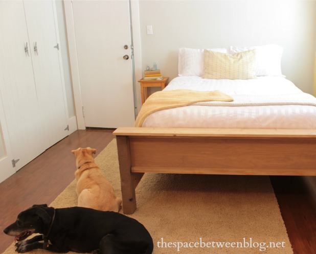 diy wood frame bed