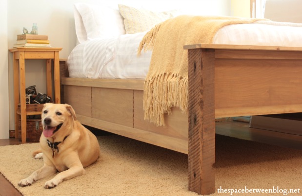 diy wood bed frame and marley