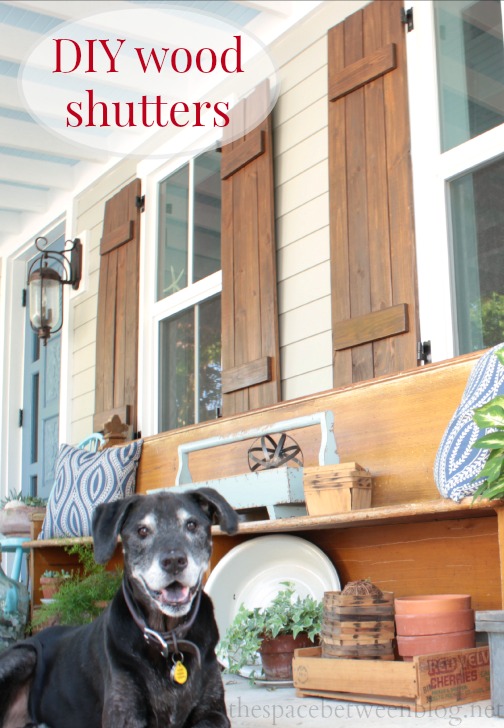 DIY wood shutters