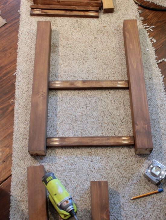 use a Kreg Jig to make quick pocket holes for a sturdy assembly for your wood furniture pieces