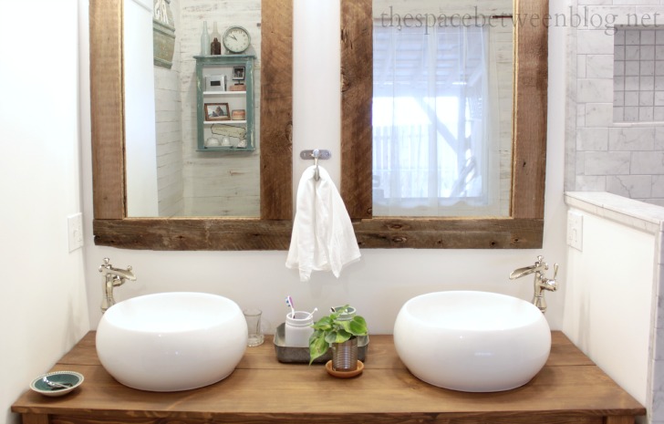 Diy Wood Vanity In The Master Bathroom, How To Build A Wood Vanity Top