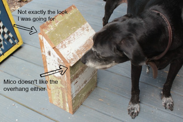 diy wooden mailbox top assembly