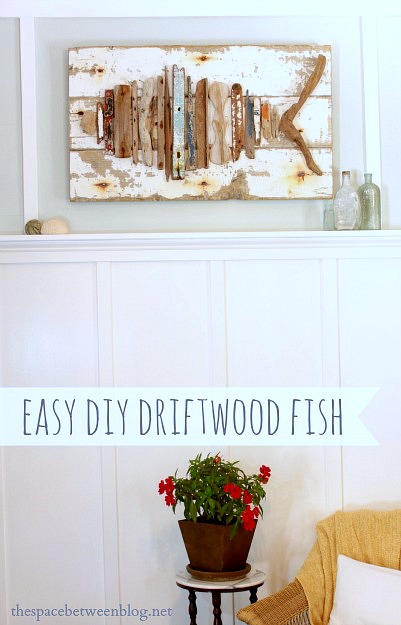 easy diy driftwood fish