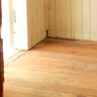 new hardwood floor in the vestibule