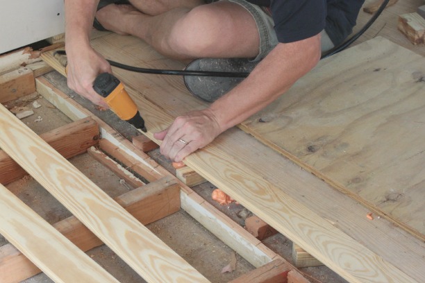 installing new hardwood floor