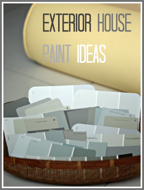 if by blue you mean grey exterior house paint ideas - the space between