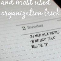favorite and most used organization trick
