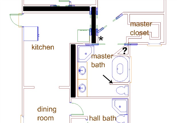 master bathroom floor plan