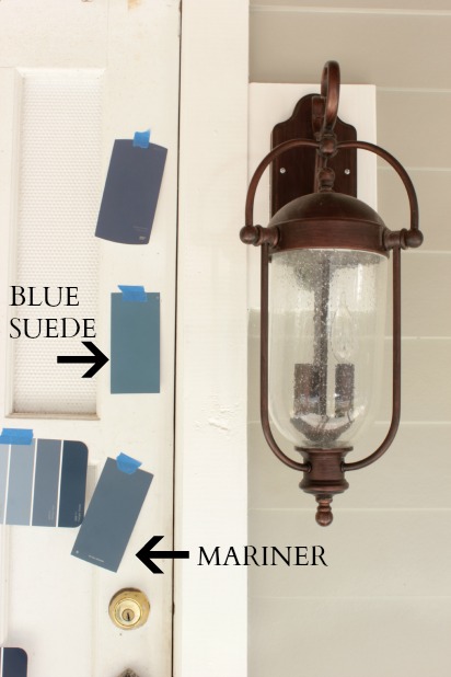 front door colors - martha stewart blue suede