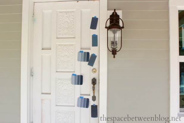 front door colors - martha stewart blue suede