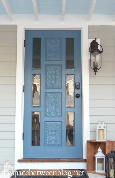 front door complete with new glass panels