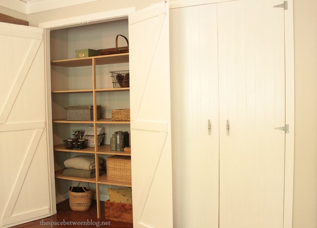 guest bedroom diy wood closet doors