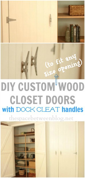 how to make and hang custom wood closet doors that can fit any size opening