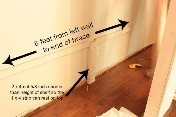 wall to wall closet shelf supports