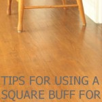 hardwood floor restoration with a square buff sander