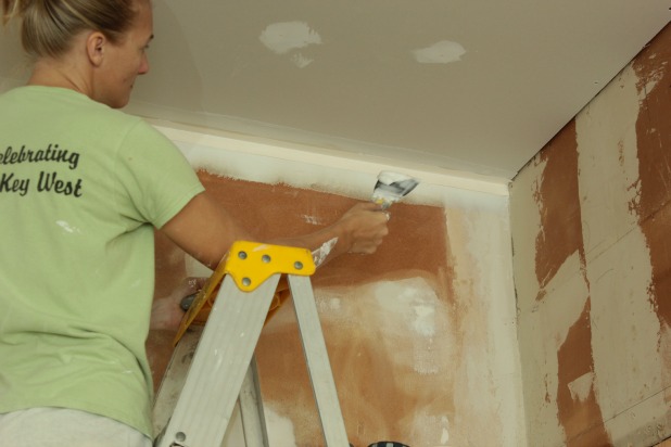 guest bedroom wall repair