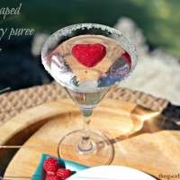 red, heart shaped ice cubes