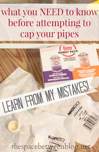 how to cap a water pipe