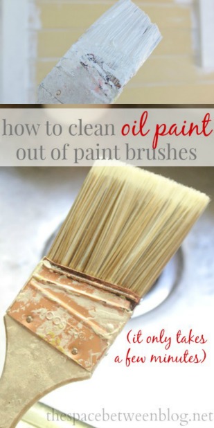 how to clean oil based paint brushes