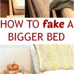 how to fake a bigger bed