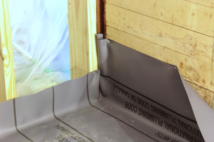 vinyl liner shower pan