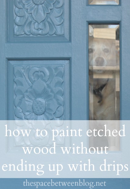 how to paint etched wood