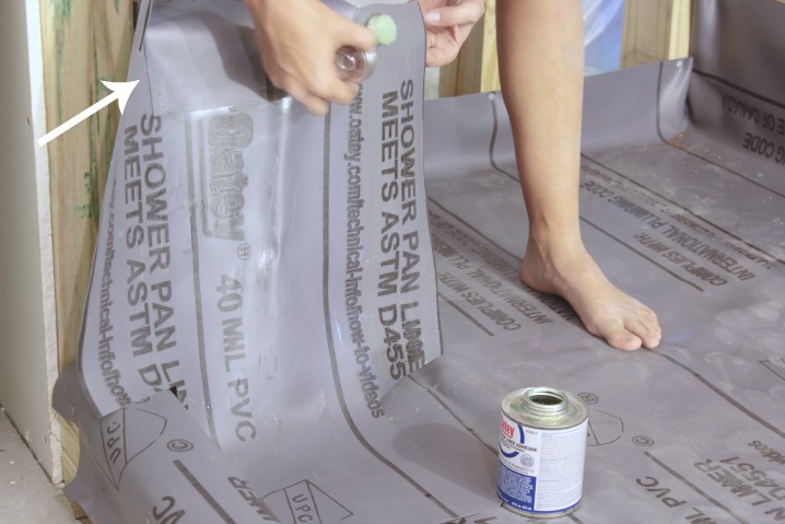 installing a pvc shower liner