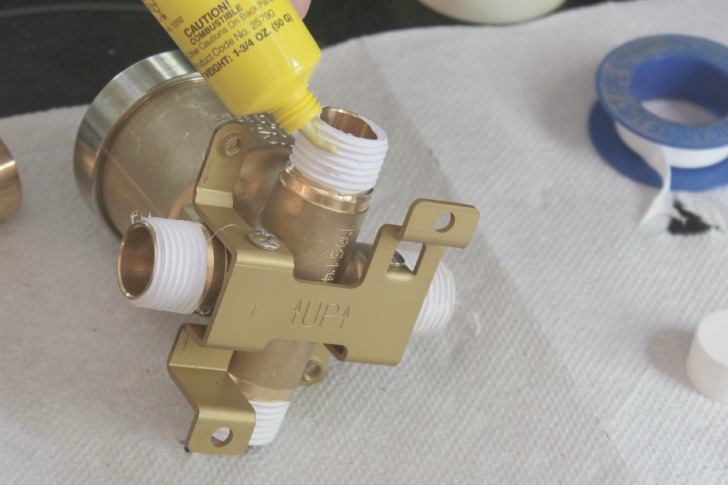 installing a shower valve