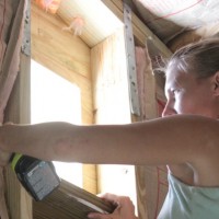 installing replacement windows is not a good one person job