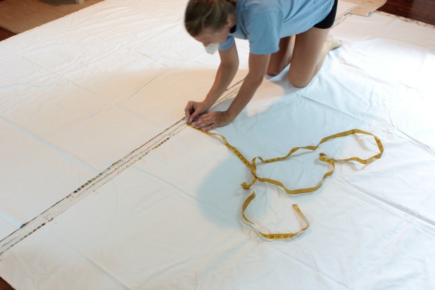 making curtains - pinning