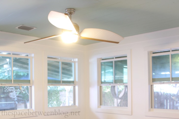 master bedroom ceiling fan on